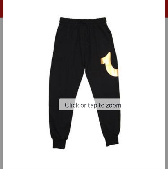 NWT!  HP!! 👍 True Religion joggers black - Picture 3 of 10